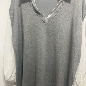 2X gray white Adrianna pappell brand  new no tags